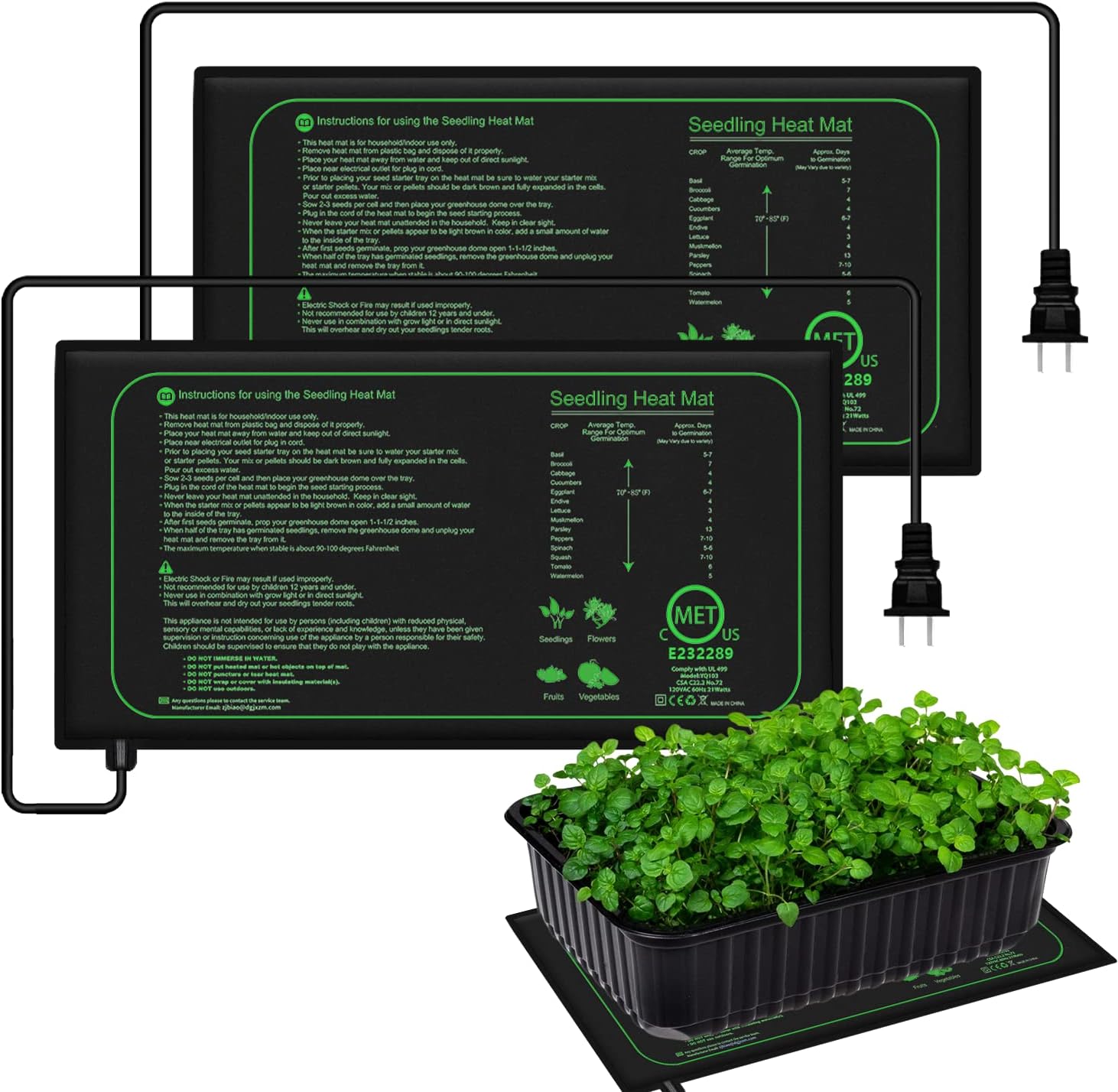 Rooting Gel Clone - 10/25/50CM Seedling Heat Mat Indoor Plants