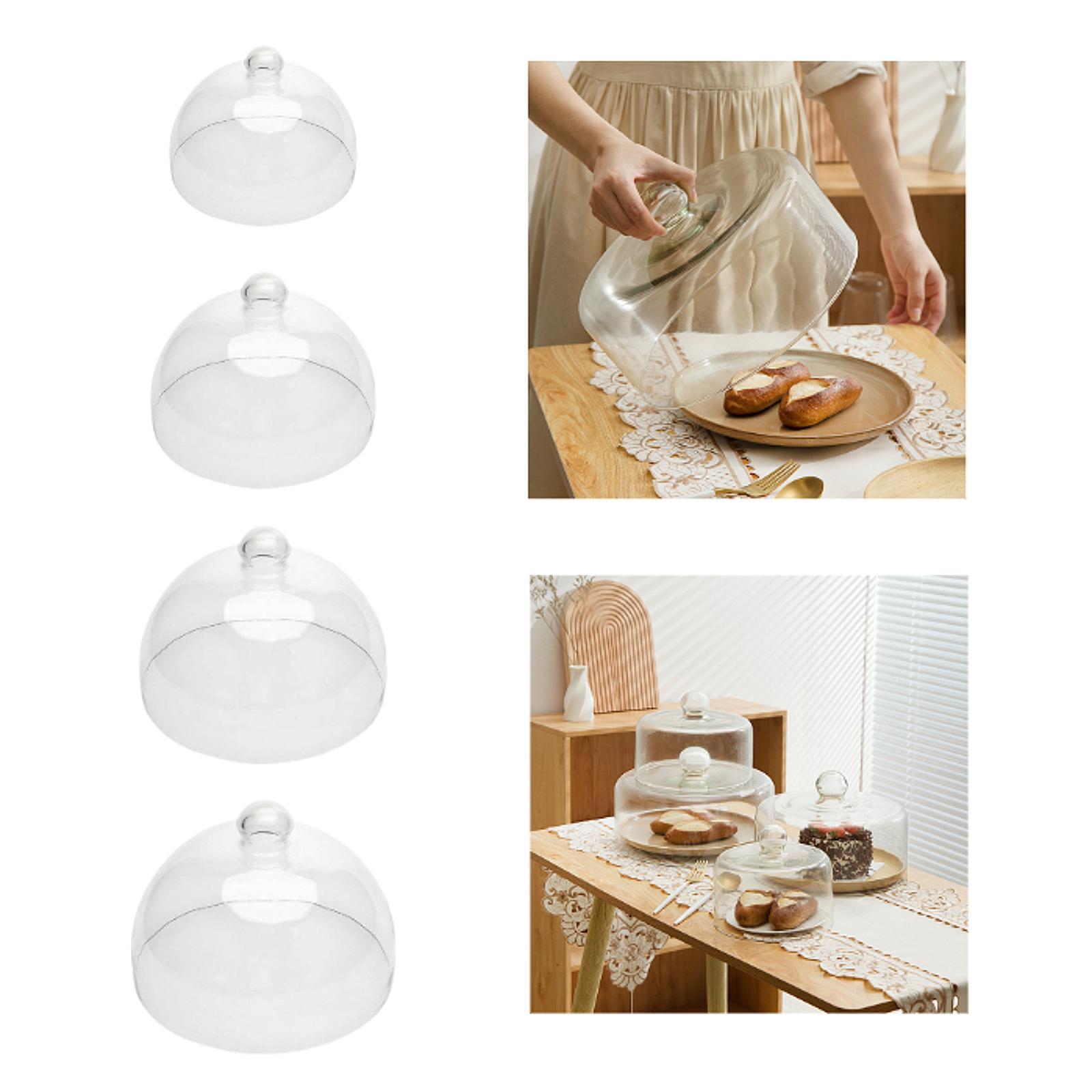 Glass Cake Cloche Dome Clear C - đánh giá và giá Plastic Dome Clear
