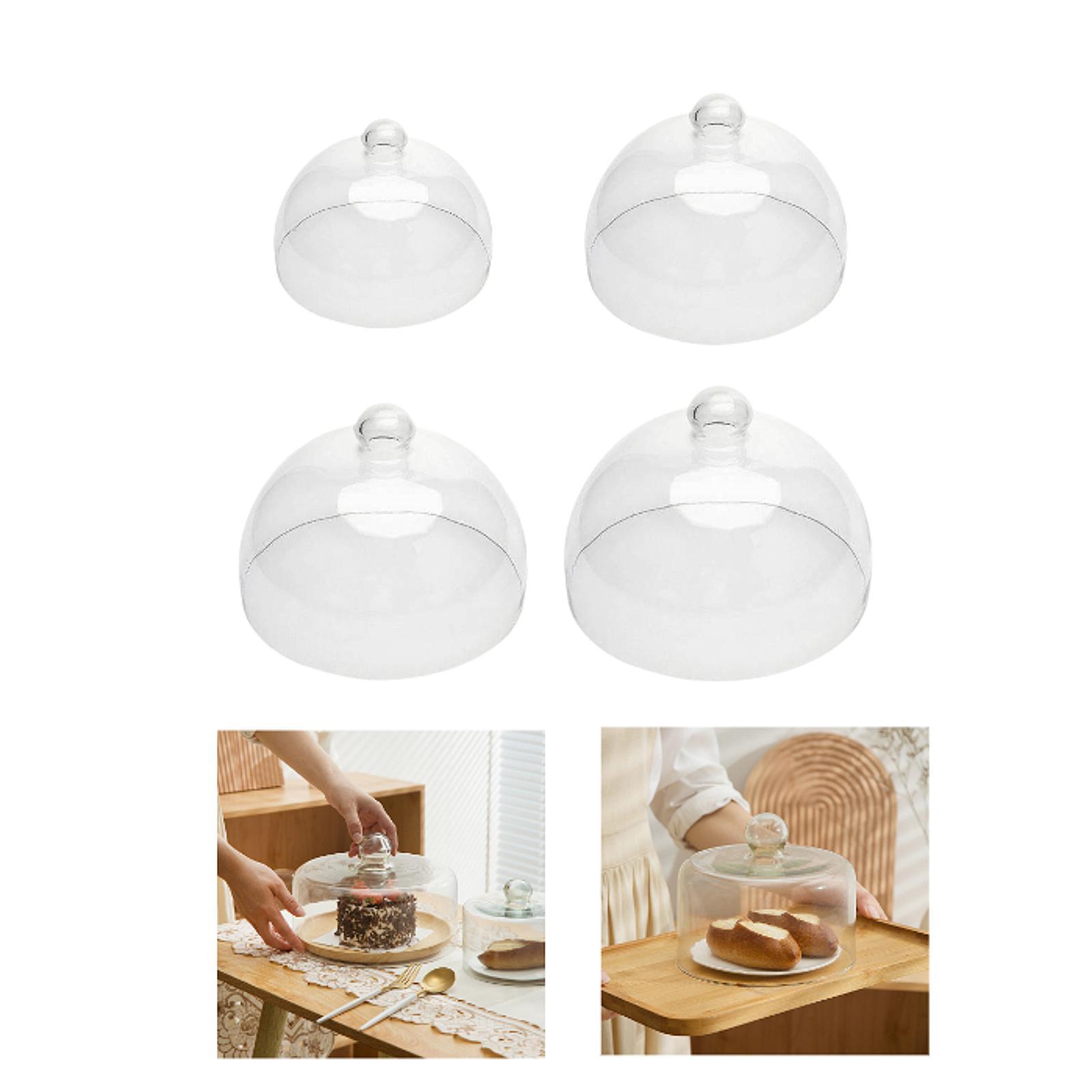 Glass Cake Cloche Dome Clear C - đánh giá và giá Plastic Dome Clear