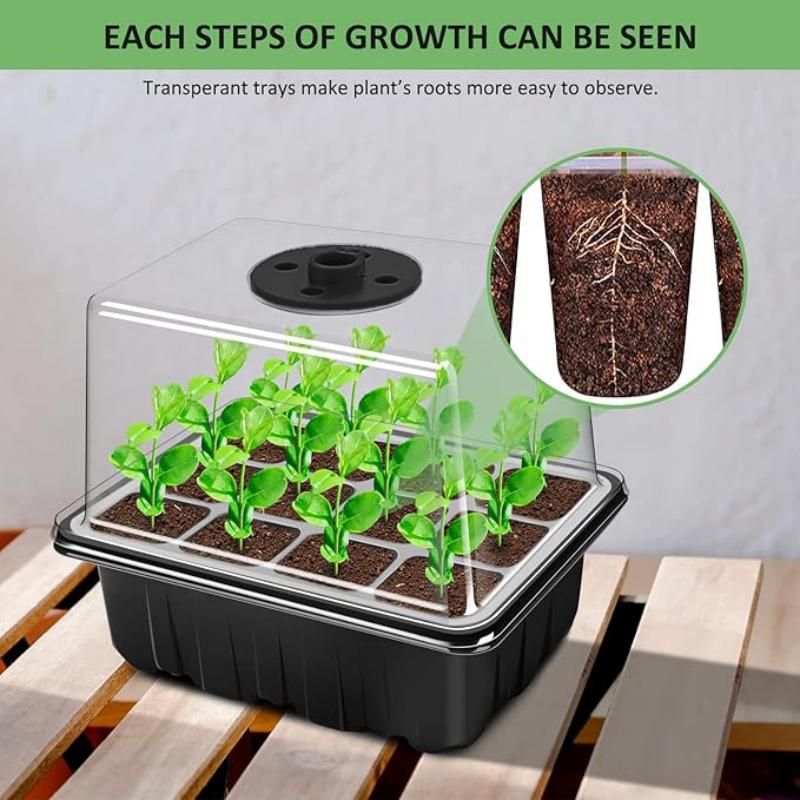 Seed starter tray with grow li - đánh giá và giá Humidity Dome Kit