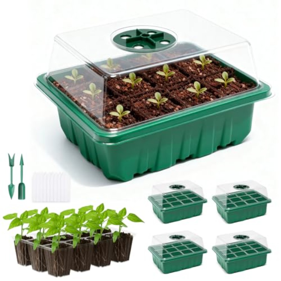 5 Packs Seed Starter Tray with - đánh giá và giá Humidity Dome Kit