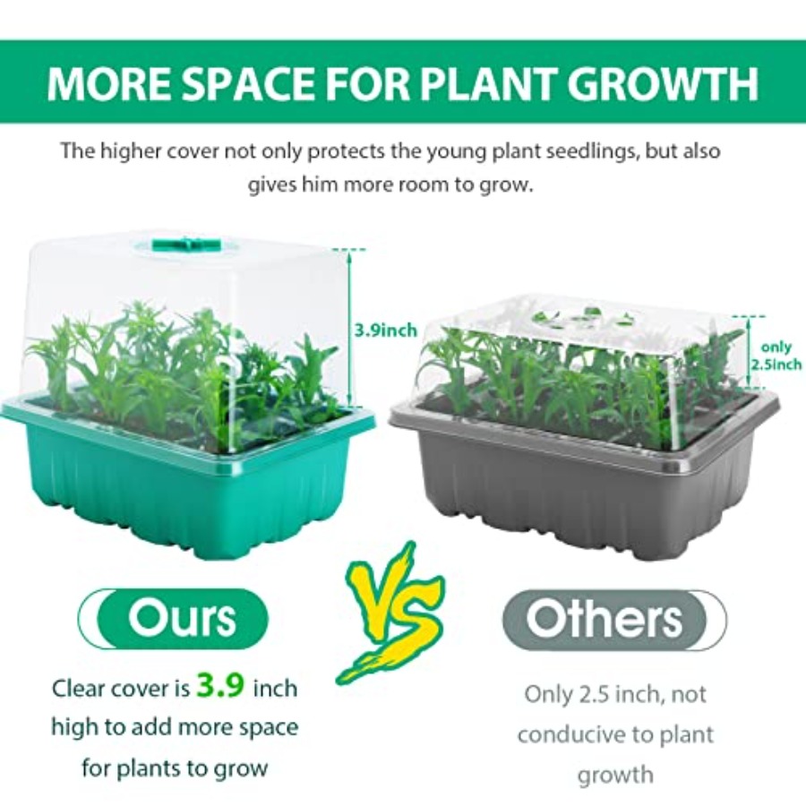 Seed Starter Tray with Light,  - đánh giá và giá Humidity Dome Kit